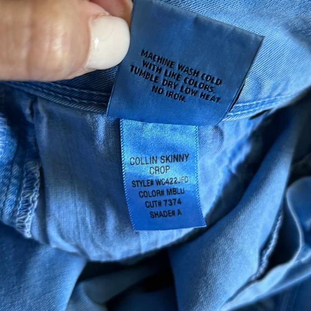 Hudson Collin Skinny Crop in Mariner Blue - Picture 10 of 10